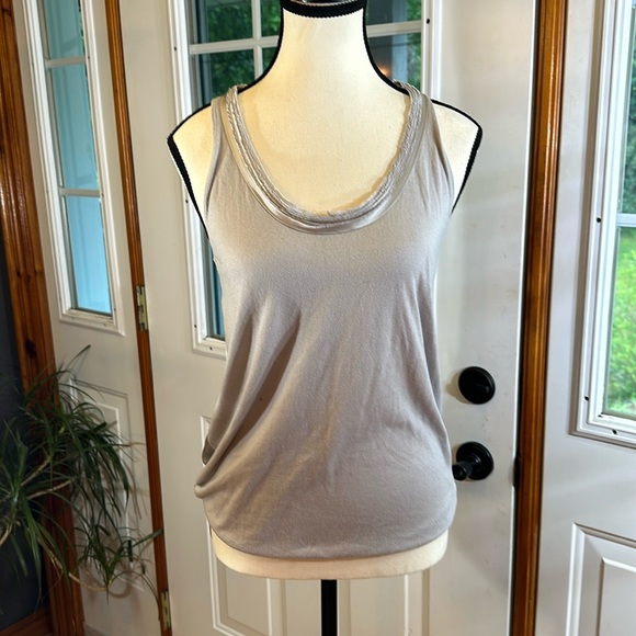 Tristan Silk Back Cotton Blend Tank Top - Picture 1 of 7